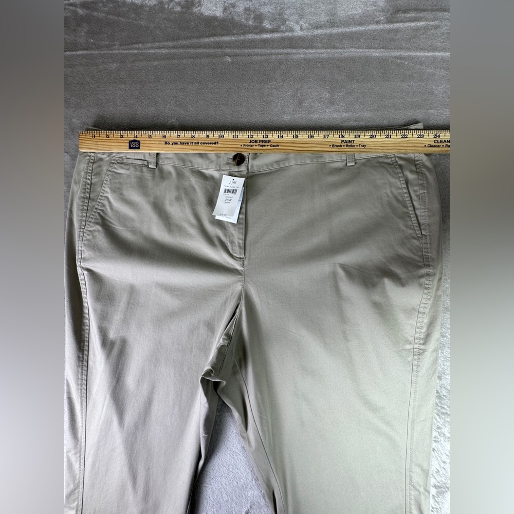 J Jill Pants Womens Size 26W Khaki Chino‎ Pocket Straight Leg Ankle Trouser - Picture 6 of 12